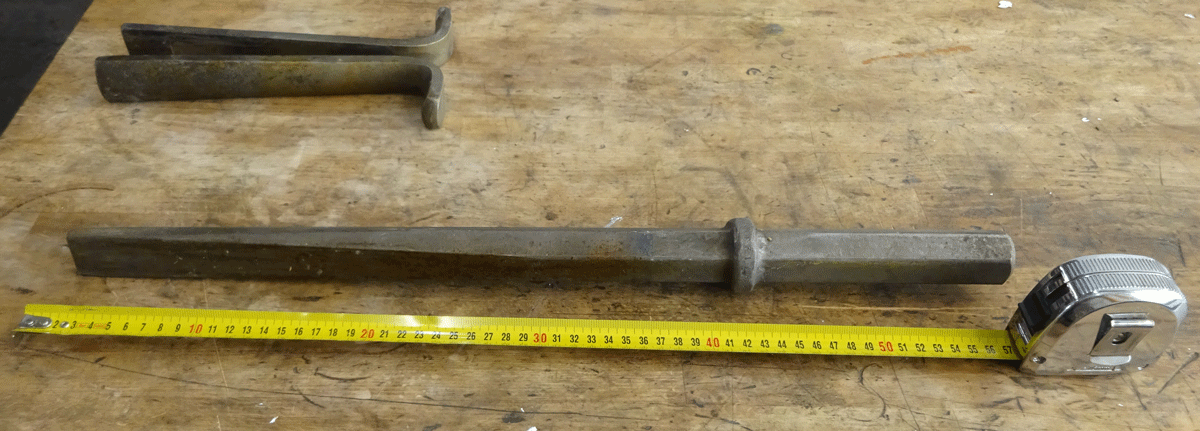 Spaltkeil BÖHLER Ø 38  400mm lang, Aufnahme S32 x 152 Hex 32