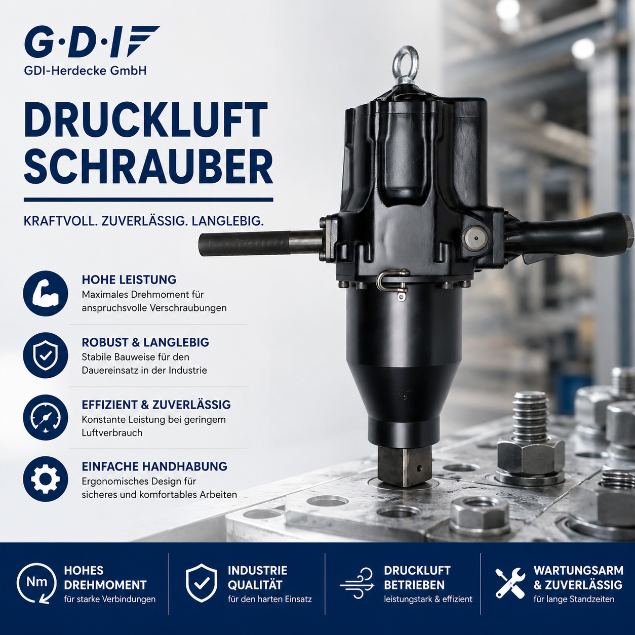 Druckluftschlagschrauber Model DS5900 1 1/2 Zoll 5900 NM