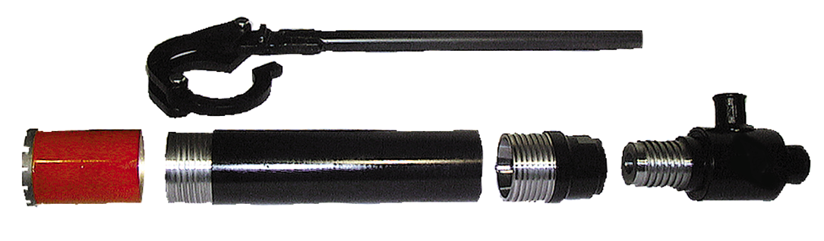 Gleiderzange Ø 302 mm Schraubbohrkrone 2 Stck. erforderlich<br>zum Halten und lösender Bohrkrone